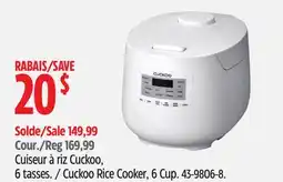 Canadian Tire Cuckoo Rice Cooker, 6 Cup offer