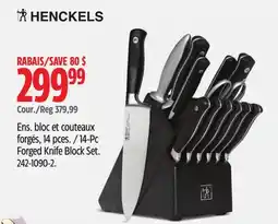 Canadian Tire 14-Pc Forged Knife Block Set offer