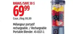 Canadian Tire Rechargeable Portable Blender offer