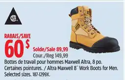 Canadian Tire Altra Maxwell 8˝ Work Boots for Men offer