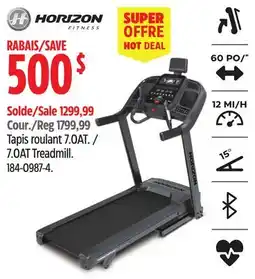 Canadian Tire HORIZON 7.0AT Treadmill offer