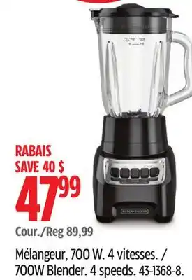 Canadian Tire 700W Blender offer
