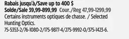 Canadian Tire Selected Hunting Optics offer
