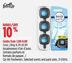 Canadian Tire Car Air Fresheners. Selected scents and pack sizes offer