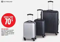 Canadian Tire 3-Pc Hardside Luggage Set 1 large and 2 carry-on luggage offer