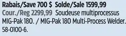 Canadian Tire Lincoln MIG-Pak 180 Multi-Process Welder offer