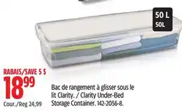Canadian Tire Clarity Under-Bed Storage Container offer