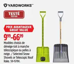 Canadian Tire Selected Snow Shovels or Telescopic Roof Rake offer