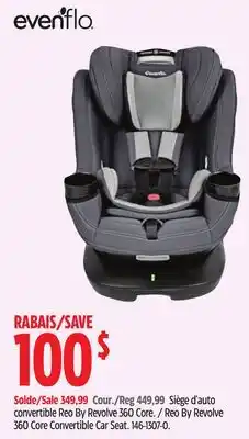 Canadian Tire Reo By Revolve 360 Core Convertible Car Seat offer