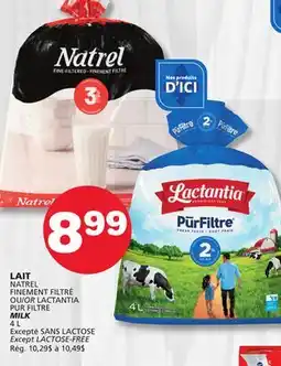 Marches Tradition NATREL OR LACTANTIA MILK offer