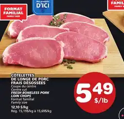 Marches Tradition Centre cut FRESH BONELESS PORK LOIN CHOPS offer