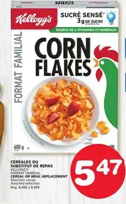 Marches Tradition KELLOGG'S FORMAT FAMILIAL CEREAL OR MEAL REPLACEMENT offer