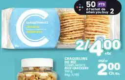 Marches Tradition COMPLIMENTS RICE CRACKERS offer