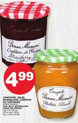 Marches Tradition CONFITURE, GELÉE, MARMELADE, COMPOTE OU TARTINADE BONNE MAMAN offer