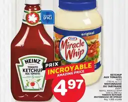 Marches Tradition HEINZ OR KRAFT TOMATO KETCHUP, MAYONNAISE OR SPREAD offer