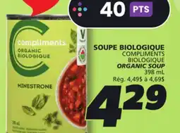 IGA COMPLIMENTS BIOLOGIQUE ORGANIC SOUP offer