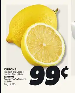 IGA LEMONS offer