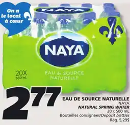 IGA NAYA NATURAL SPRING WATER offer