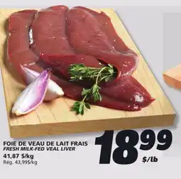 IGA FRESH MILK-FED VEAL LIVER offer