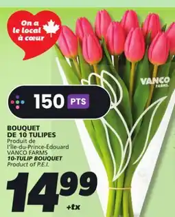 IGA VANCO FARMS 10-TULIP BOUQUET offer