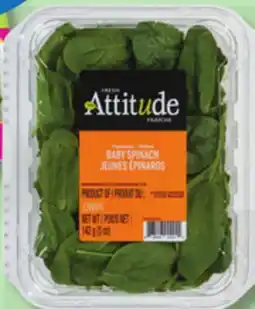 IGA ATTITUDE FRAÎCHE BABY SPINACH offer