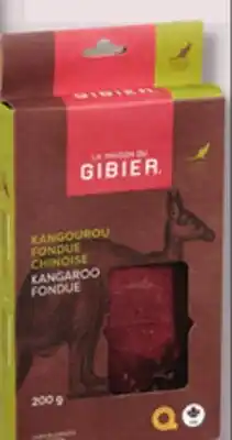 IGA LA MAISON DU GIBIER FROZEN GAME MEAT FOR CHINESE FONDUE offer
