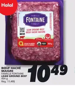IGA FAMILLE FONTAINE LEAN GROUND BEEF offer