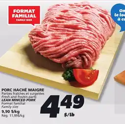 IGA LEAN MINCED PORK offer