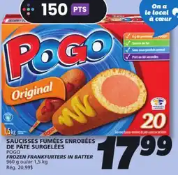 IGA POGO FROZEN FRANKFURTERS IN BATTER offer