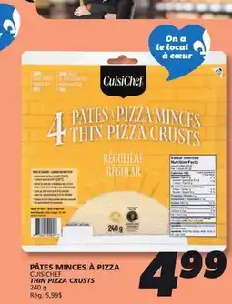 IGA CUISICHEF THIN PIZZA CRUSTS offer