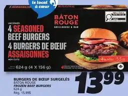IGA BÂTON ROUGE FROZEN BEEF BURGERS offer