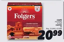 IGA FOLGERS K-CUP COFFEE offer