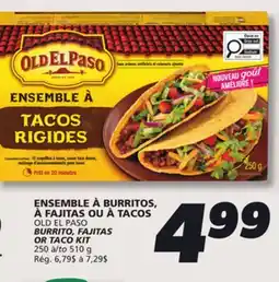 IGA OLD EL PASO BURRITO, FAJITAS OR TACO KIT offer