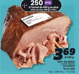IGA COMPLIMENTS ROASTBEEF offer