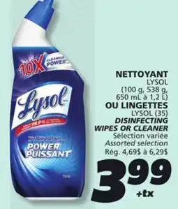 IGA LYSOL DISINFECTING CLEANER offer