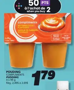 IGA COMPLIMENTS PUDDING offer