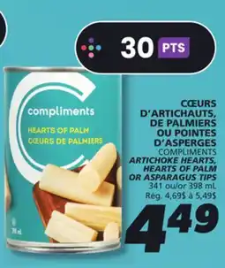 IGA COMPLIMENTS HEARTS OF PALM offer