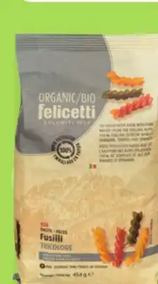 IGA FELICETTI ORGANIC PASTA offer