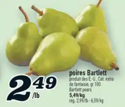 Marché Richelieu POIRES BARTLETT | BARTLETT PEARS offer