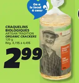 IGA ARTISAN TRADITION ORGANIC CRACKERS offer