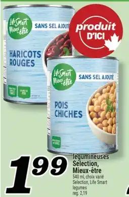 Marché Richelieu LÉGUMINEUSES SELECTION, MIEUX‑ÊTRE | SELECTION, LIFE SMART LEGUMES offer
