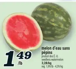 Marché Richelieu MELON D'EAU SANS PÉPINS | SEEDLESS WATERMELON offer