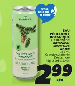 IGA HARRINGTON BOTANICAL SPARKLING WATER offer