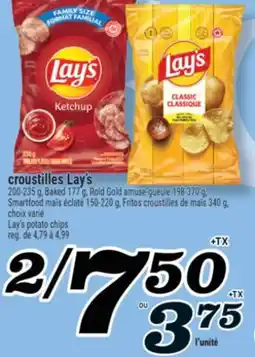 Marché Richelieu CROUSTILLES LAY'S | LAY'S POTATO CHIPS offer