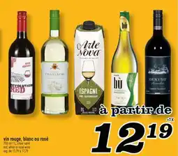 Marché Richelieu VIN ROUGE, BLANC OU ROSÉ | RED, WHITE OR ROSÉ WINE offer