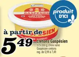 Marché Richelieu CRETONS GASPÉSIEN | GASPÉSIEN CRETONS offer