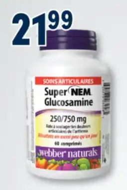 Familiprix Webber Naturals Joint Care Super NEM Glucosamine tablets 60un offer