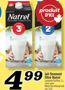 Marché Richelieu LAIT FINEMENT FILTRÉ NATREL | NATREL FINE-FILTERED MILK offer