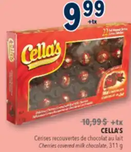Familiprix CELLA'S, Cherries covered milk chocolate offer