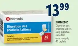 Familiprix Biomedic extra strength dairy digestive caplets 40un offer